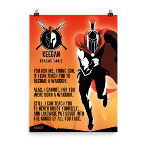 Personalized Spartan Poster